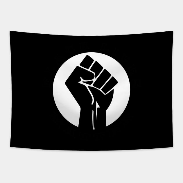 Black Lives Matter Fist and Circle No Wording Tapestry by aaallsmiles