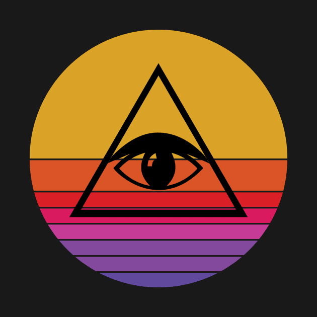 all seeing eye retro by rabiidesigner