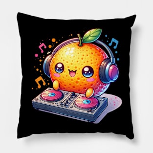 Cute Orange Dj Pillow