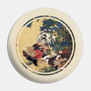 Old Japanese painting Pin