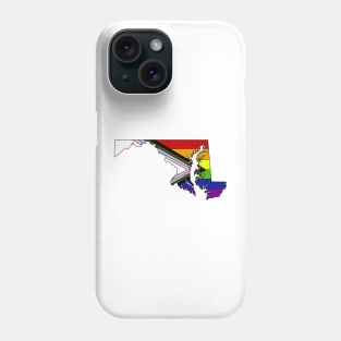 Progress pride flag - Maryland Phone Case