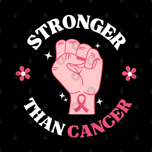 Women Union Fist Stronger Than Breast Cancer Awareness by Illustradise