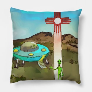 Aliens in Roswell New Mexico Pillow