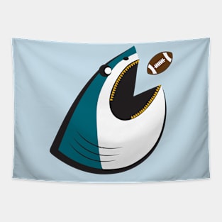 Football Shark Tapestry