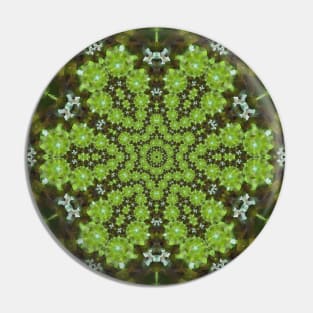 Light Green Bubbles Kaleidoscope Pin