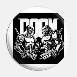 Doom Guy vs. Terminator Pin