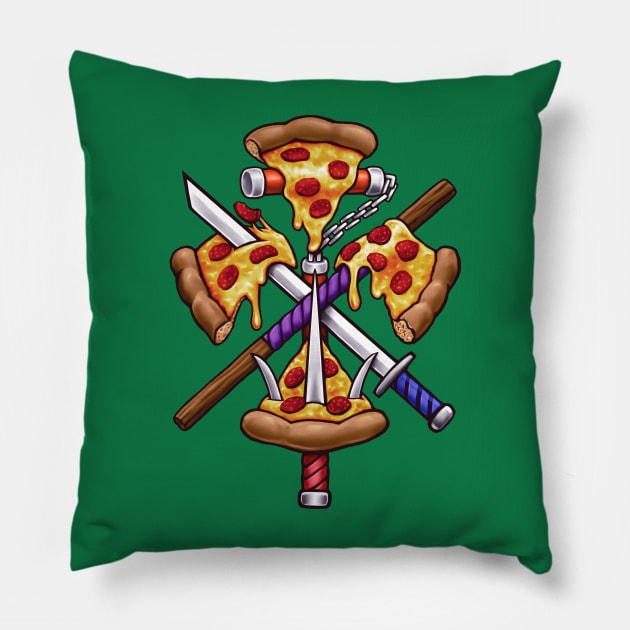 Ninja Pizza Pillow by c0y0te7