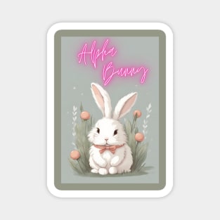 Alpha Bunny Magnet