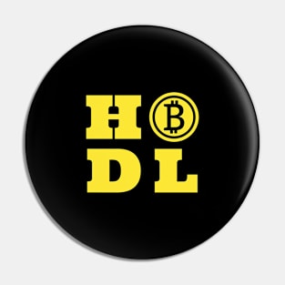 HODL - Bitcoin design Pin