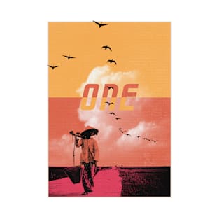 One Southeast Asian Farmer Graphic Art Poster T-Shirt