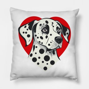 Cute Dalmatian Pillow