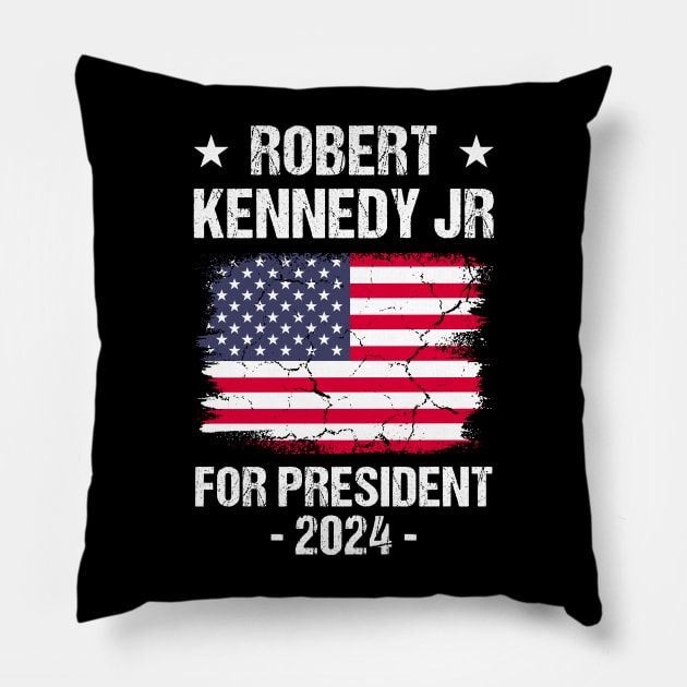 Robert Kennedy For President 2024 Pillow by Zakzouk-store