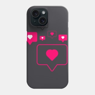 Colorful set of heart icons. Phone Case