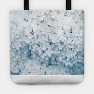 Hydrangea Flowers in Pastel Blue Tones Tote