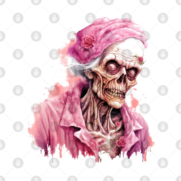 Pink Halloween Zombie by Chromatic Fusion Studio