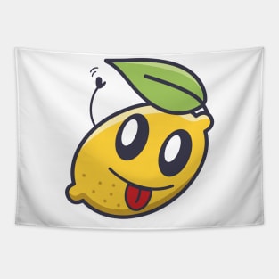 Kawaai Waving Lemon Tapestry