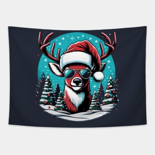 Cool Yule Stag Tapestry