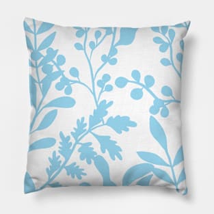 Blue Leaf Pillow