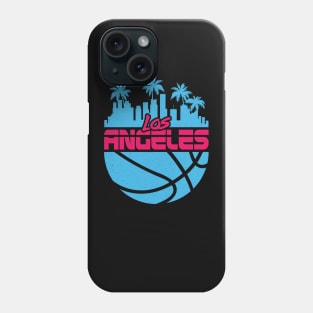 Los Angeles Vice Cityscape Basketball LA 80's Phone Case