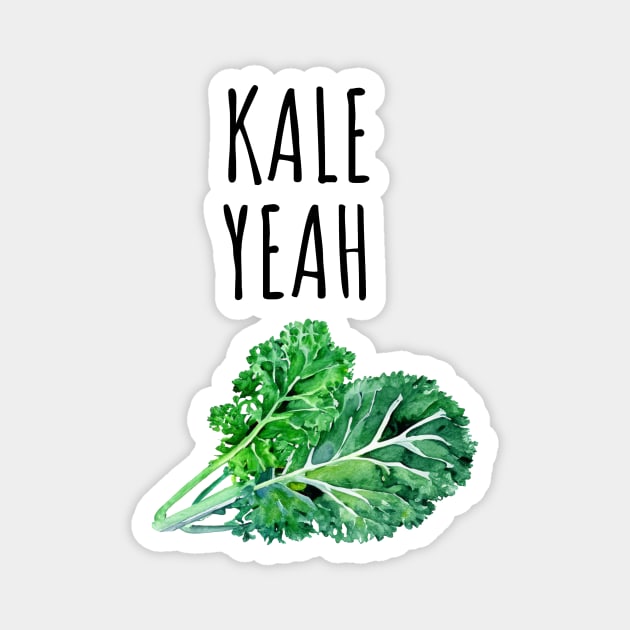 Vegan Kale Yeah Magnet by EyreGraphic