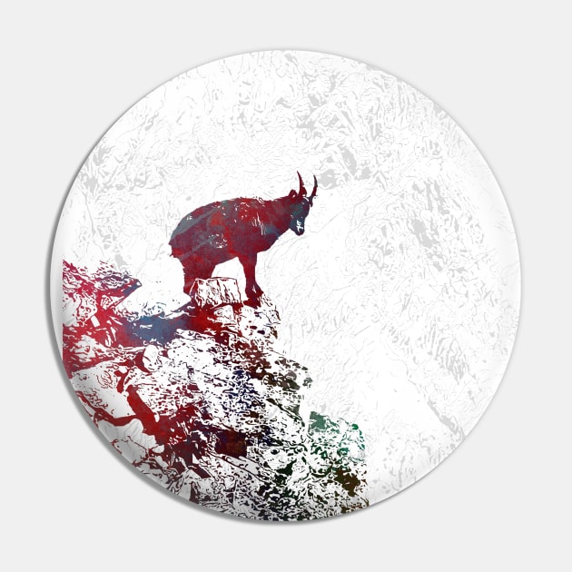 Alpine ibex Pin by JBJart