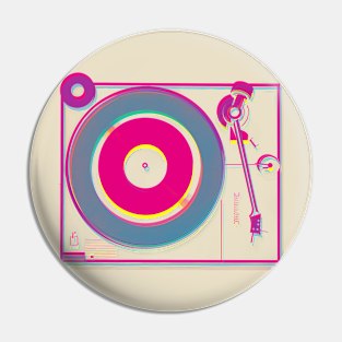 turntable offset cmyk graphic Pin