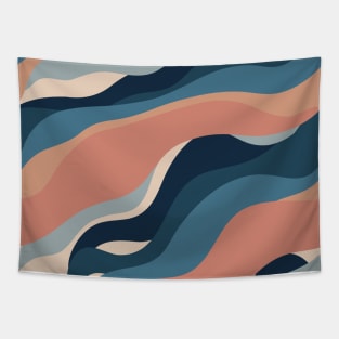 Abstract Marble Pattern in Neutral Colors Tapestry