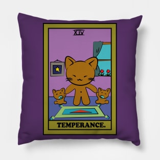 TAROT CARDS | TEMPERANCE. | CAT Pillow