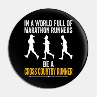 XC Cross Country Runner Coach Pin