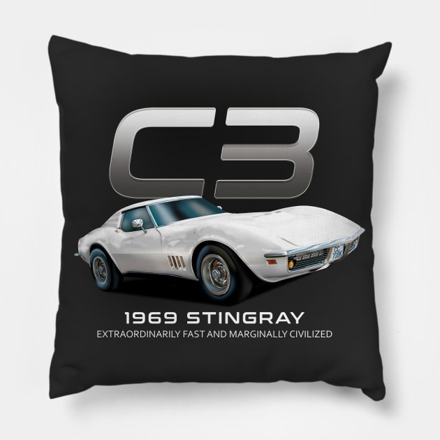 Corvette c3 Pillow by hardtbonez