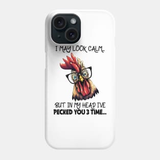 I may look calm Phone Case