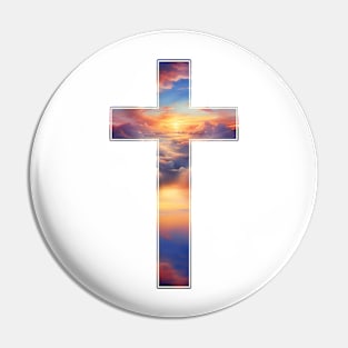 Peaceful Cross Pin