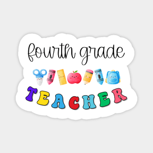 Fourth Grade Teacher Shirt Magnet