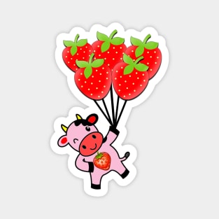 strawberry cow 5 Magnet