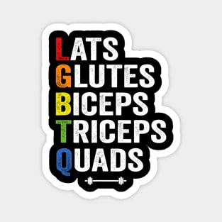 Lats Glutes Biceps Triceps Quads Lgbtq Magnet