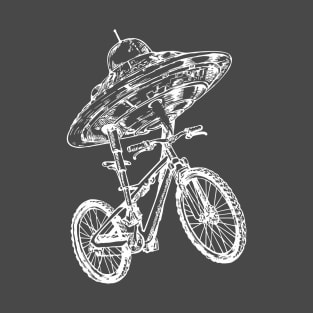 SEEMBO Spaceship Cycling Bicycle Bicycling Biker Riding Bike T-Shirt