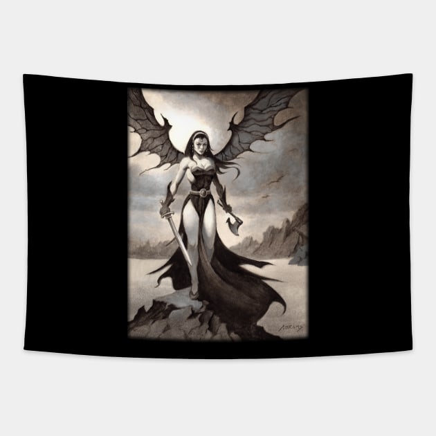 Angel of Death Tapestry by Paul_Abrams