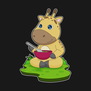 Giraffe Food Bowl T-Shirt