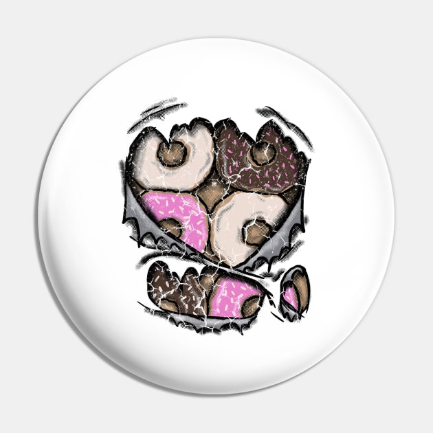 Donuts Party Time Pin by FreedoomStudio