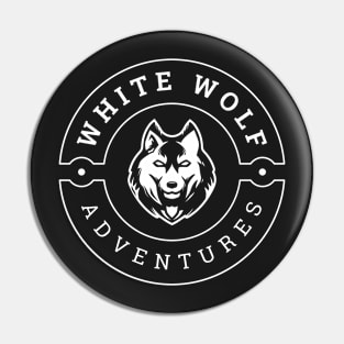 White Wolf Adventures - Black - Fantasy Pin