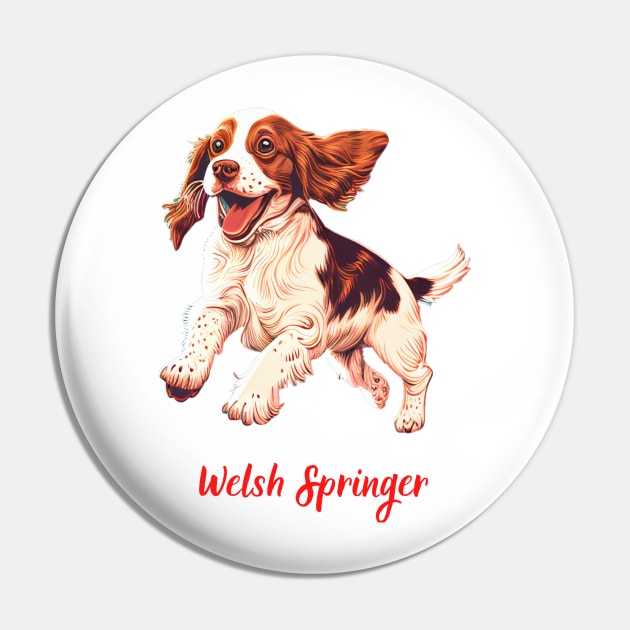 Welsh Springer Spaniel Pin by Schizarty