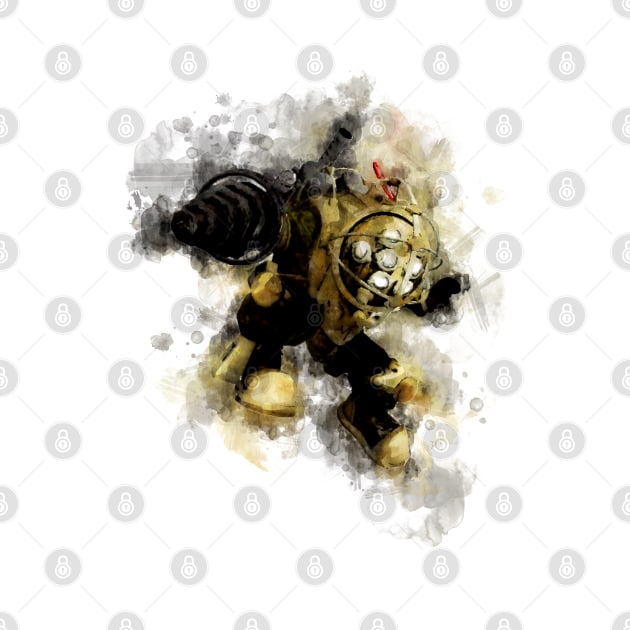 Big Daddy - Bioshock (Watercolor) by Stylizing4You