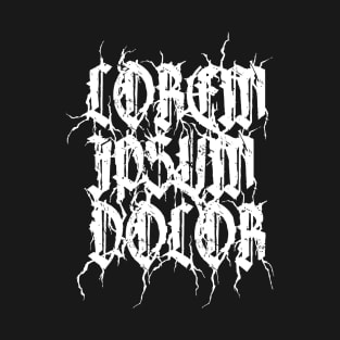 Lorem Ipsum Dolor Metal Logo T-Shirt