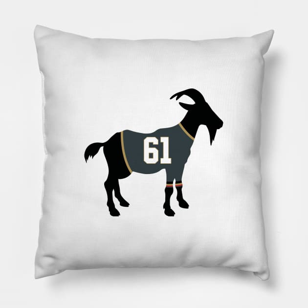 Mark Stone GOAT Pillow by cwijeta