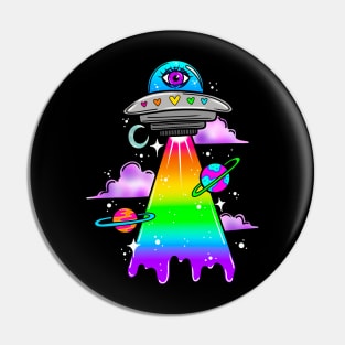 Trippy ufo Pin