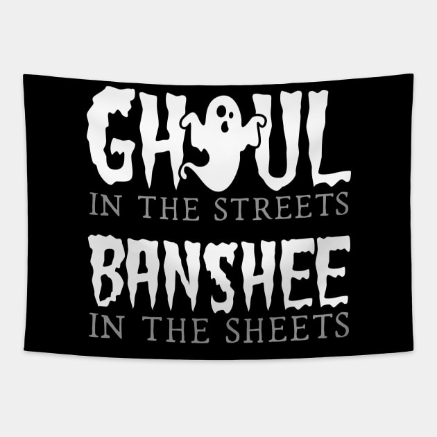 Banshee in the sheets Tapestry by NinthStreetShirts