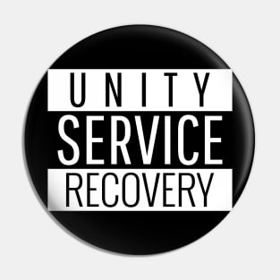 Unity Service Recovery Alcoholic Pin