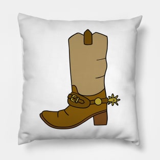 COUNTRY Western Brown Cowboy Boots Pillow