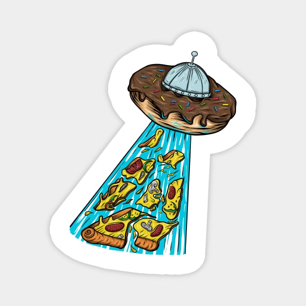 Ufo Donuts invasion Magnet by Arjanaproject