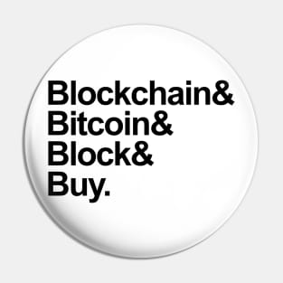 Bitcoin Helvetica List Pin